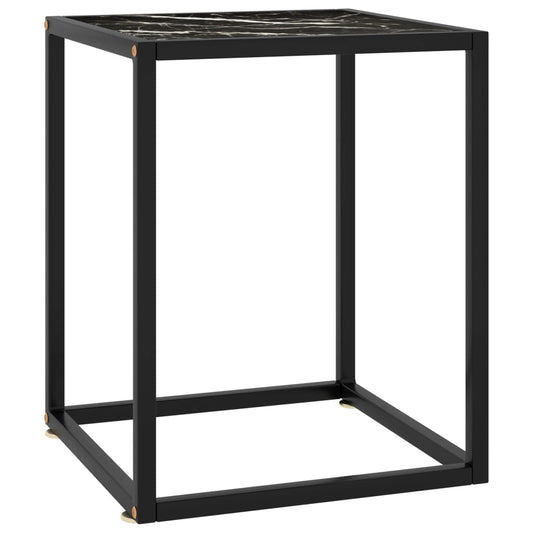 Coffee Table Black Tempered glass, powder-coated steel Compact
