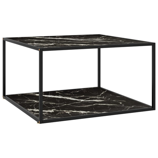 Coffee Table Black Tempered glass, powder-coated steel Medium