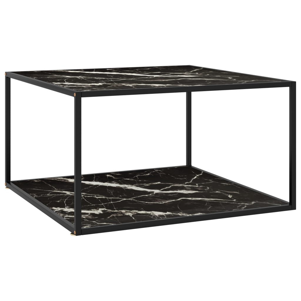 Coffee Table Black Tempered glass, powder-coated steel Medium