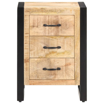 Bedside Cabinet Natural Solid mango wood Compact Bedside Cabinet