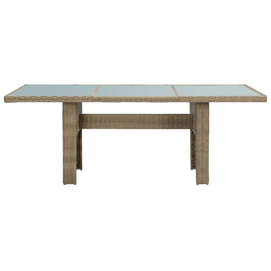 Dining Table Brown and transparent