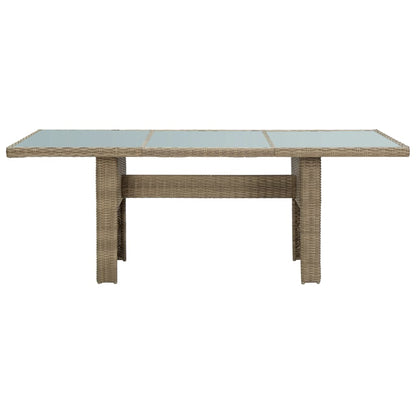 Dining Table Brown and transparent