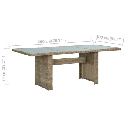 Dining Table Brown and transparent