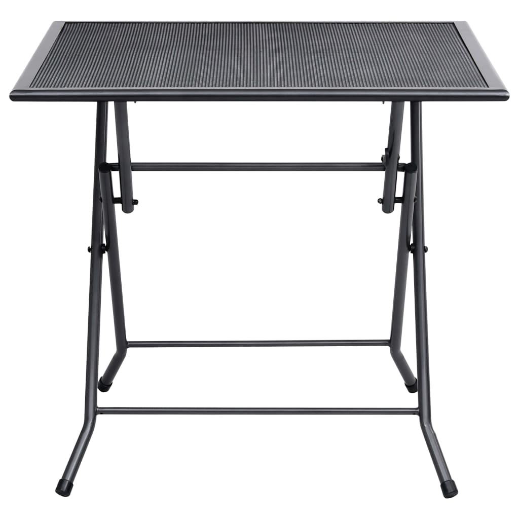 Folding Table Anthracite Steel with Powder Coating