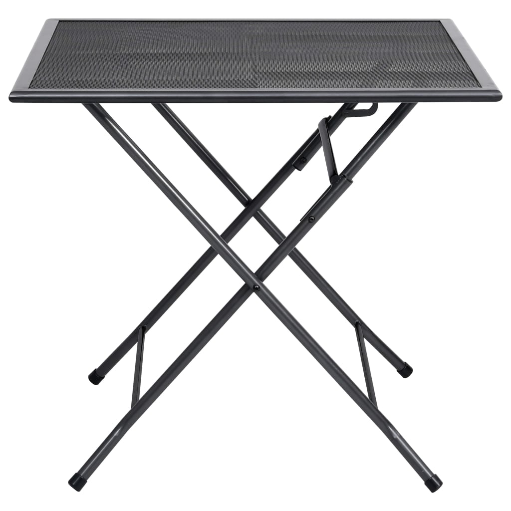 Folding Table Anthracite Steel with Powder Coating