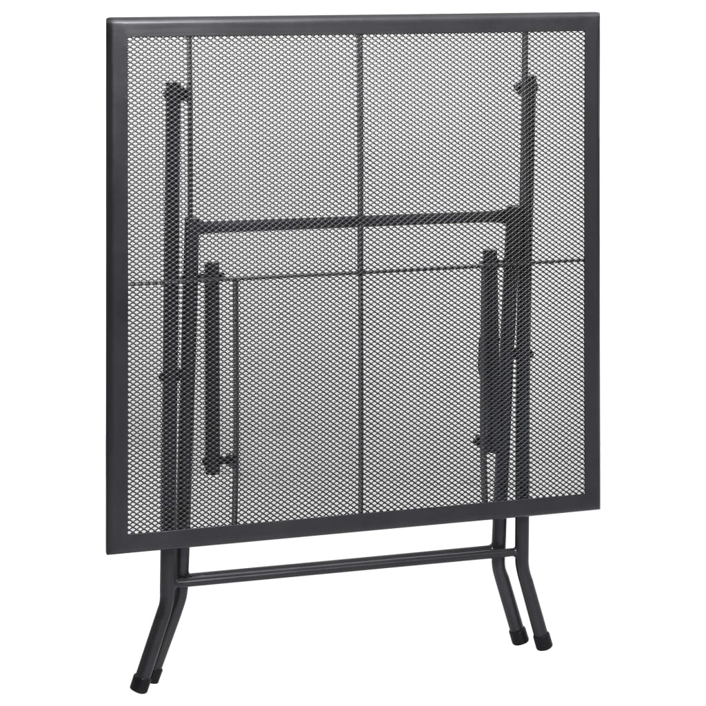Folding Table Anthracite Steel with Powder Coating