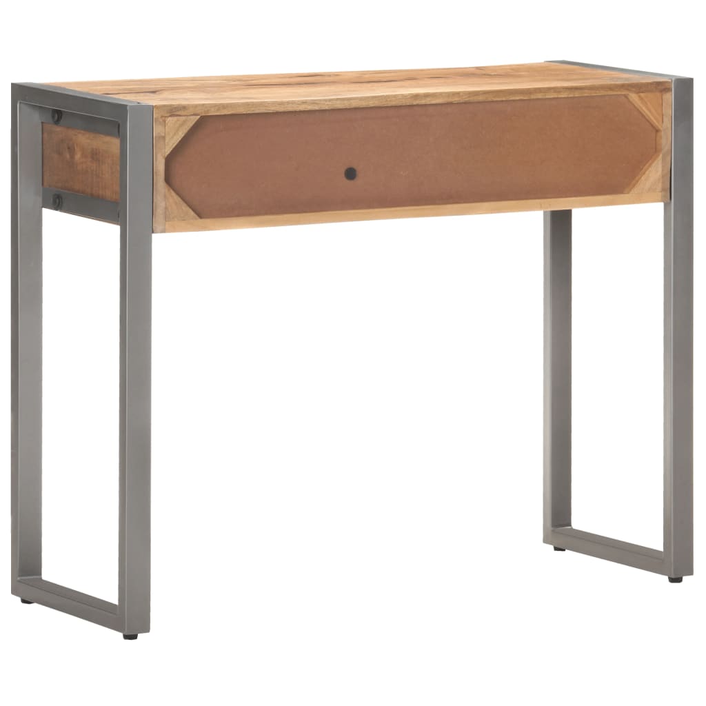 Console Table Natural Mango Wood Solid Mango Wood, Iron Medium