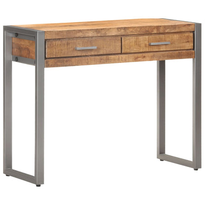 Console Table Natural Mango Wood Solid Mango Wood, Iron Medium