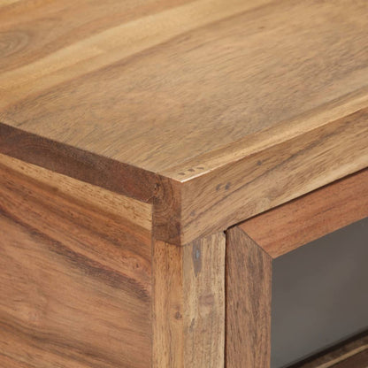 Console Table Natural brown Solid Acacia Wood 35.4 x 13.8 x 29.9 in