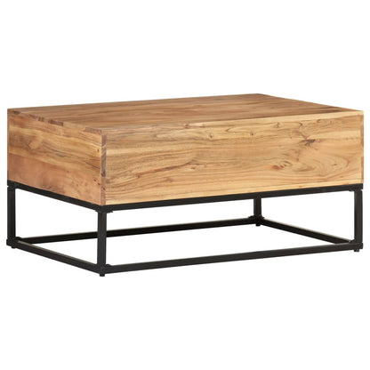 Coffee Table Natural wood Solid acacia wood, powder-coated steel