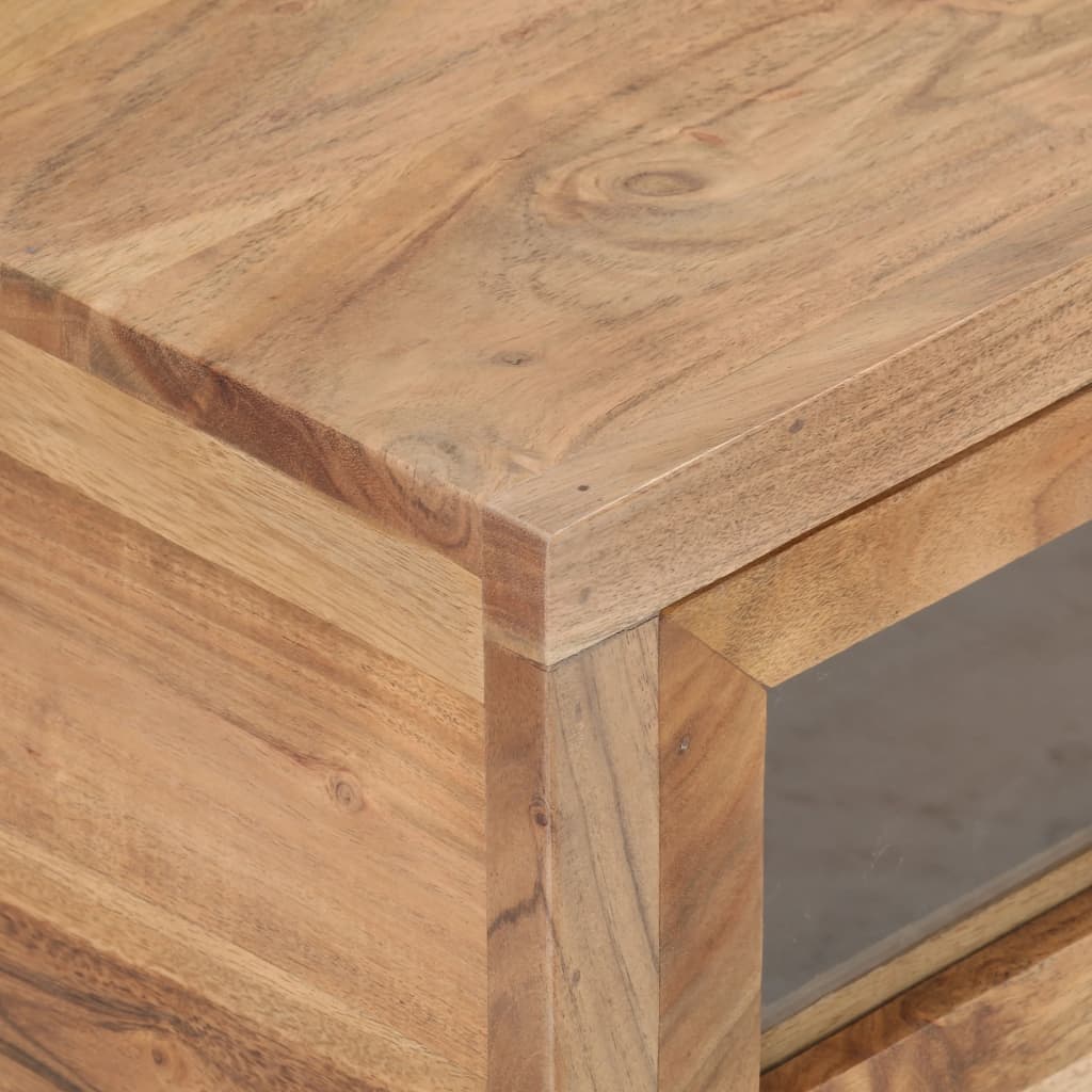 Coffee Table Natural wood Solid acacia wood, powder-coated steel