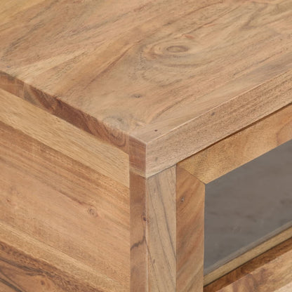 Coffee Table Natural wood Solid acacia wood, powder-coated steel