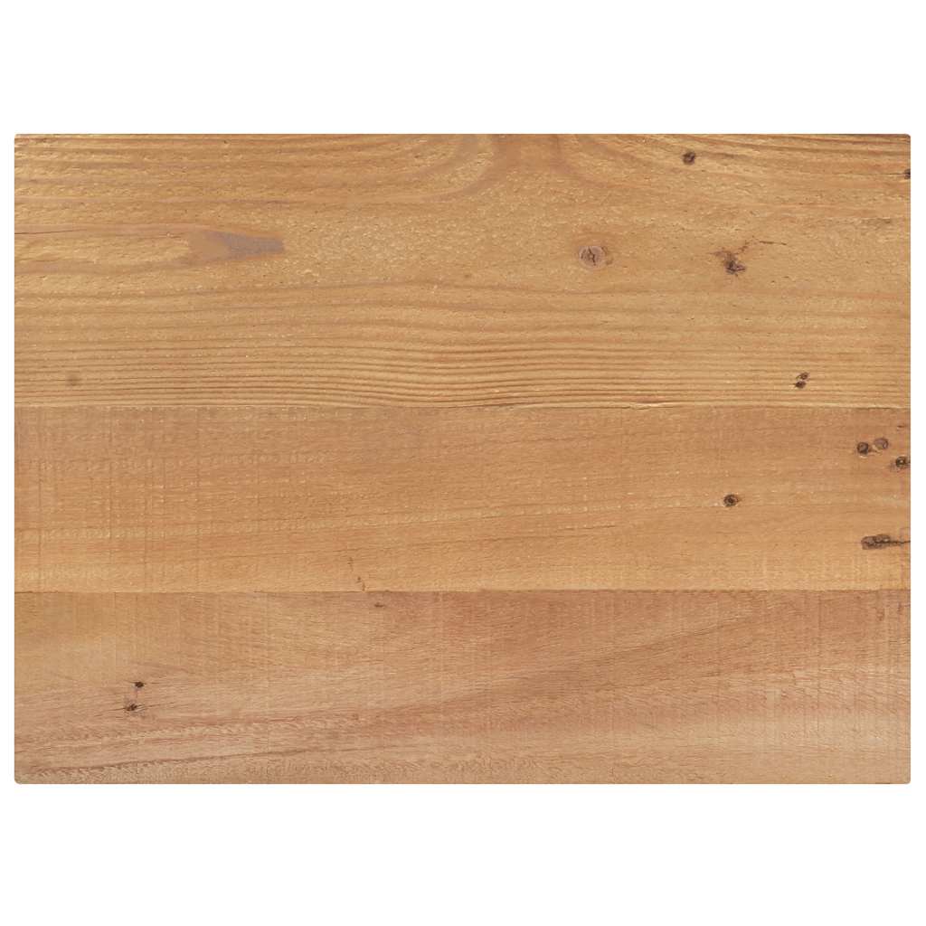 Bedside Cabinet Natural wood, Grey Solid reclaimed wood, Steel