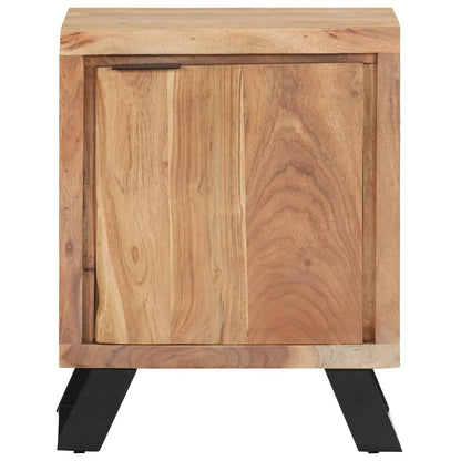 Bedside Cabinet Natural Wood Solid Acacia Wood Medium