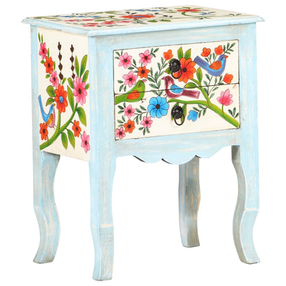 Bedside Cabinet Multicolored Solid mango wood, MDF Medium