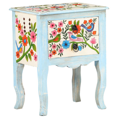Bedside Cabinet Multicolored Solid mango wood, MDF Medium