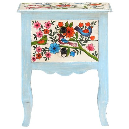 Bedside Cabinet Multicolored Solid mango wood, MDF Medium