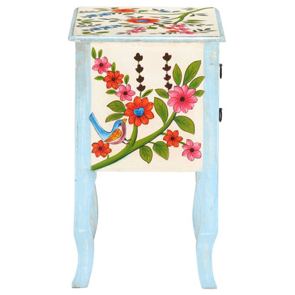 Bedside Cabinet Multicolored Solid mango wood, MDF Medium