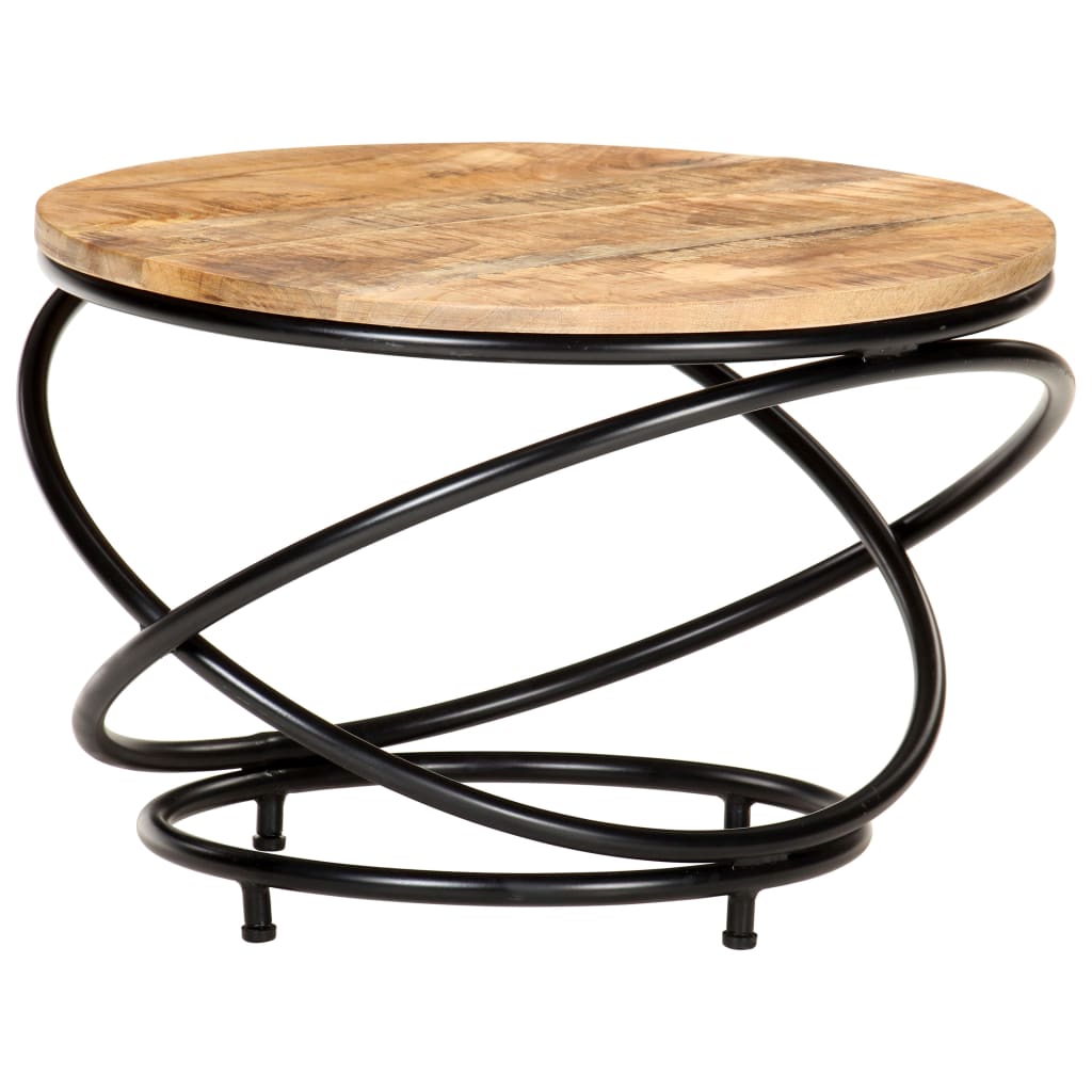 Coffee Table Black, Natural Wood
