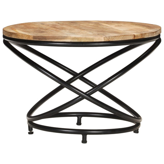 Coffee Table Black, Natural Wood