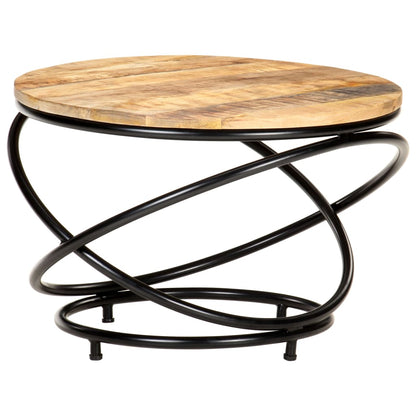 Coffee Table Black, Natural Wood