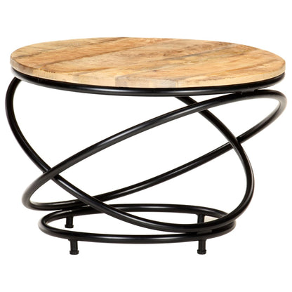 Coffee Table Black, Natural Wood