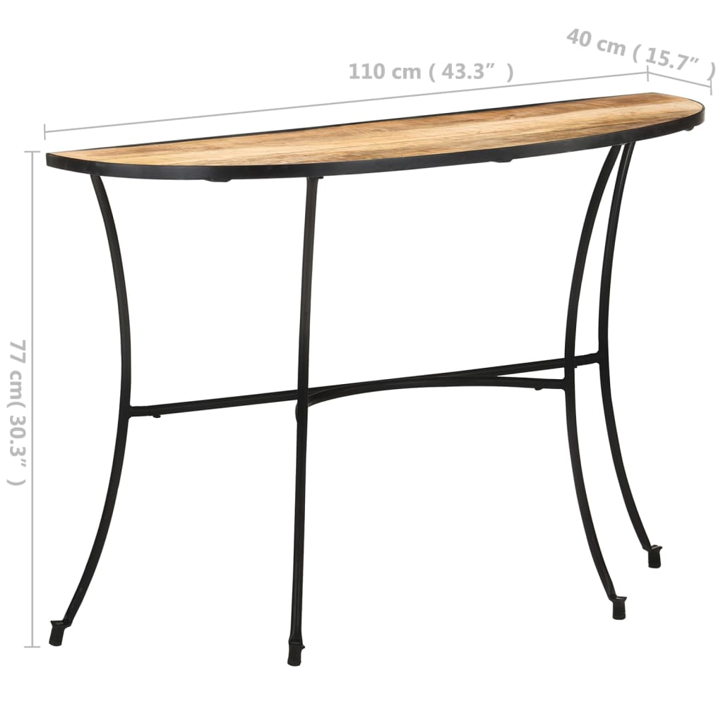 Side Table Natural Mango Wood Solid Mango Wood Medium Durable