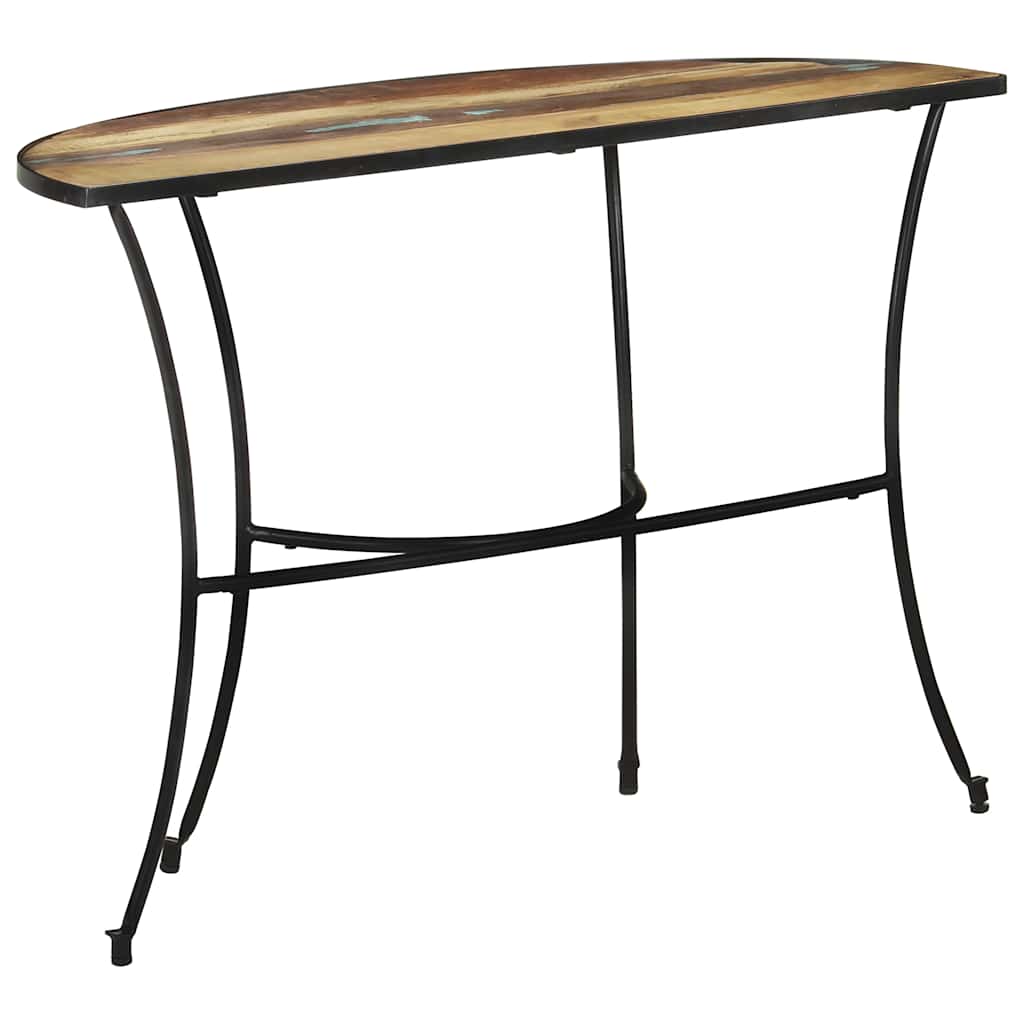 Side Table Mixed color finish Solid reclaimed wood Medium Durable