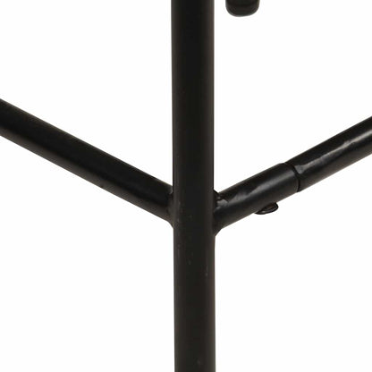 Bar Stool Set of 2 Natural wood, Black