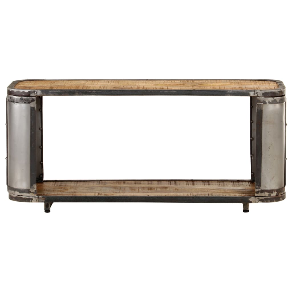 TV Cabinet Natural finish Solid mango wood, steel, iron Medium