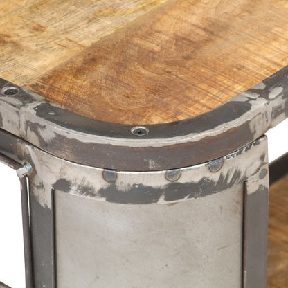 TV Cabinet Natural finish Solid mango wood, steel, iron Medium