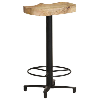 Bar Stool Set of 2 Natural wood