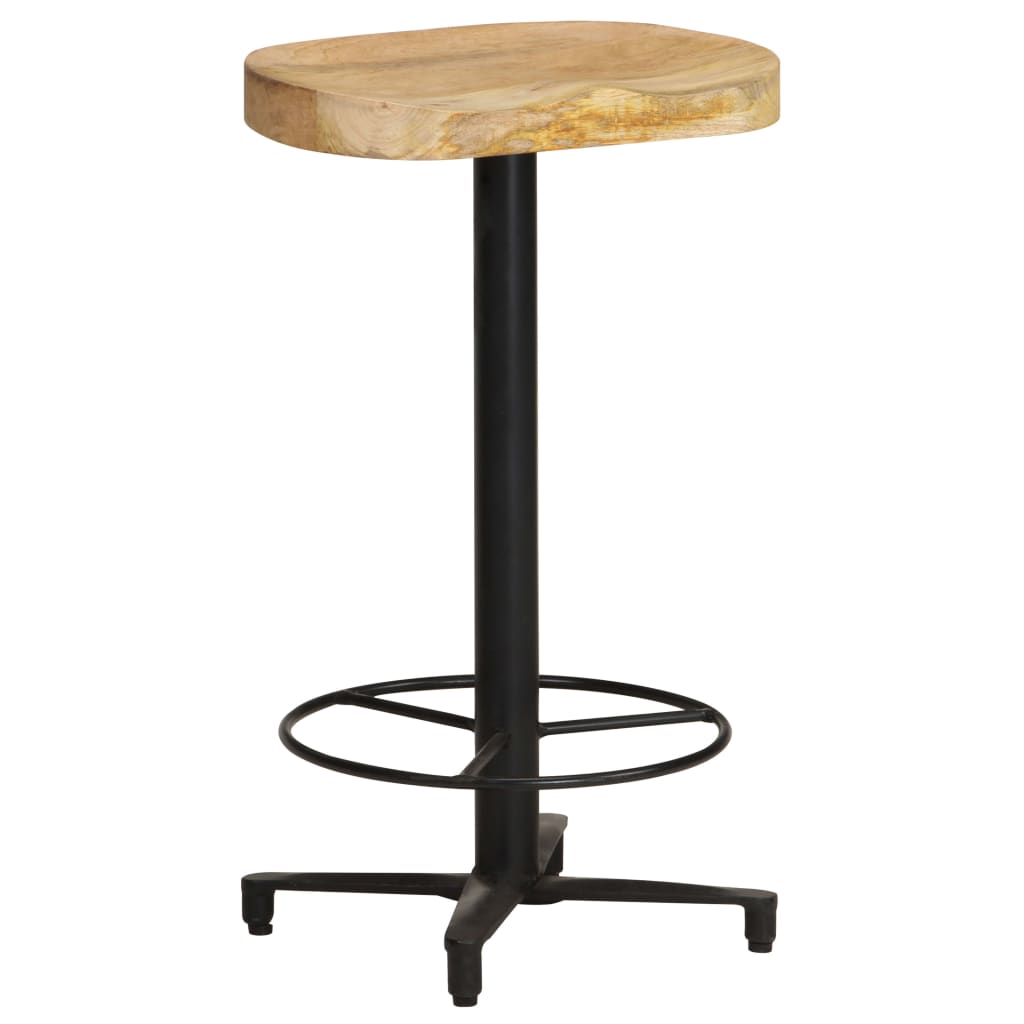 Bar Stool Set of 2 Natural wood