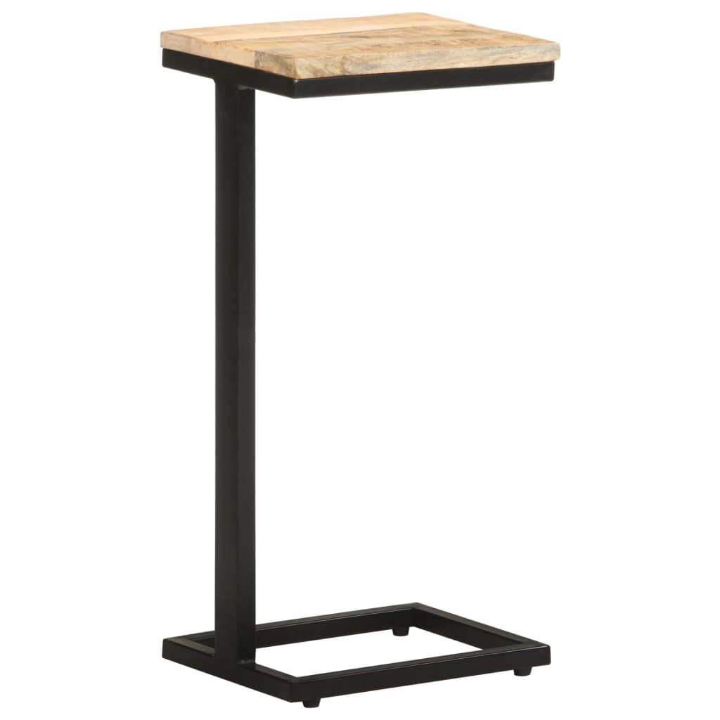 Side Tables 2 pcs 12.4"x9.6"x25.4" Rough Mango Wood