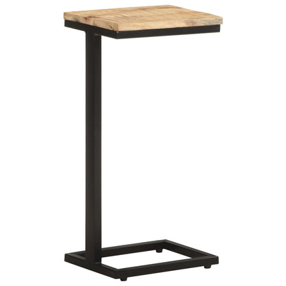 Side Tables 2 pcs 12.4"x9.6"x25.4" Rough Mango Wood