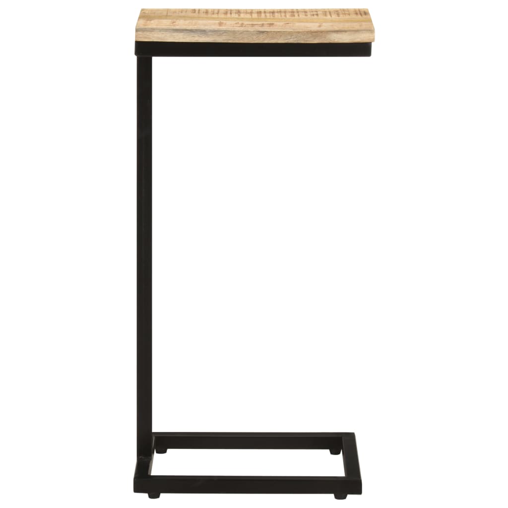 Side Tables 2 pcs 12.4"x9.6"x25.4" Rough Mango Wood