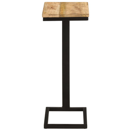 Side Tables 2 pcs 12.4"x9.6"x25.4" Rough Mango Wood