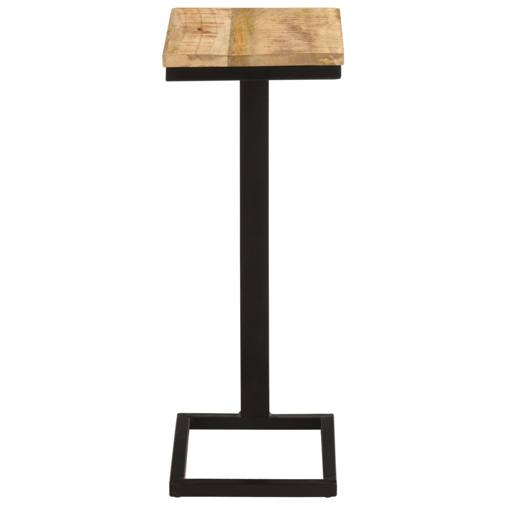 Side Tables 2 pcs 12.4"x9.6"x25.4" Rough Mango Wood