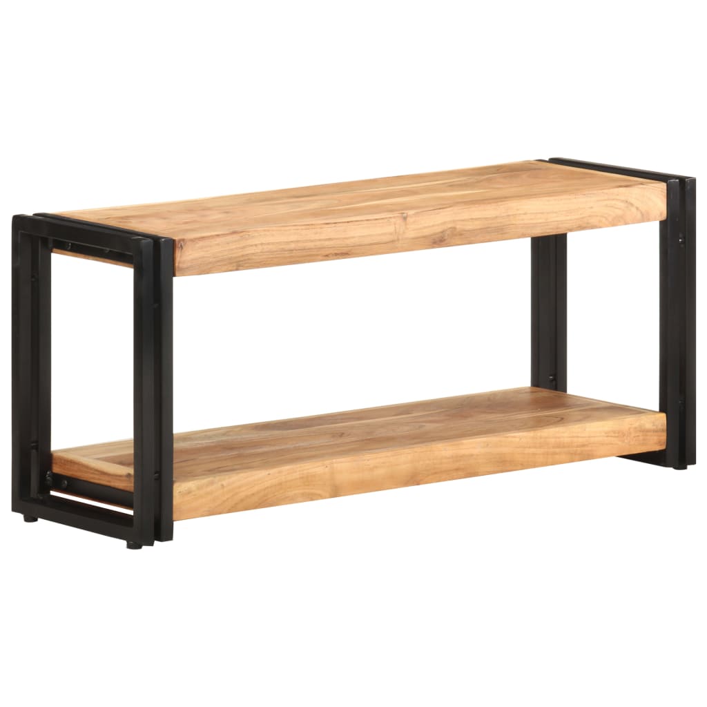 TV Cabinet Wooden tones Solid acacia wood 35.4 in TV Cabinet