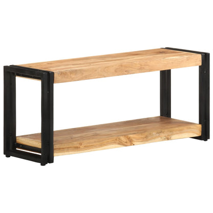 TV Cabinet Wooden tones Solid acacia wood 35.4 in TV Cabinet