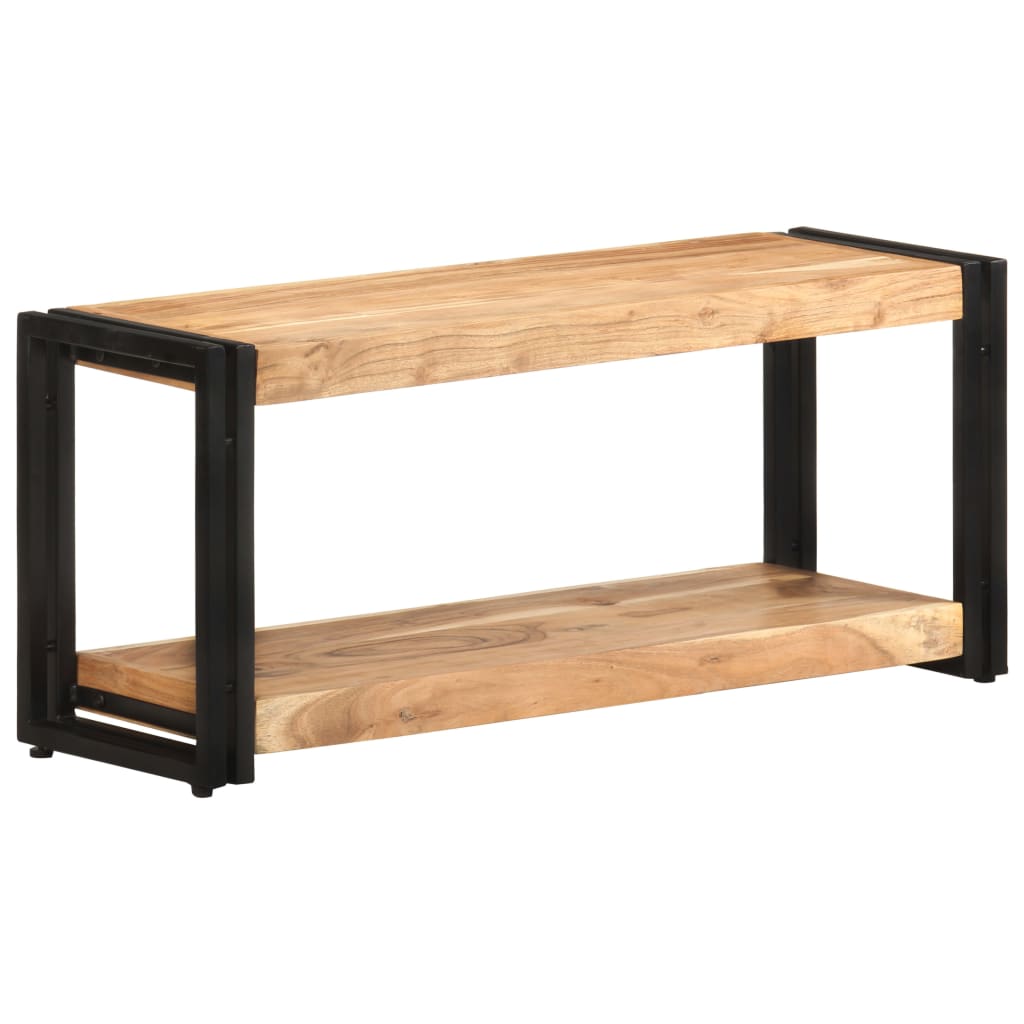 TV Cabinet Wooden tones Solid acacia wood 35.4 in TV Cabinet