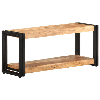 TV Cabinet Wooden tones Solid acacia wood 35.4 in TV Cabinet