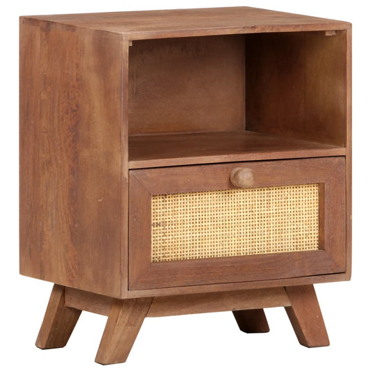 Bedside Cabinet Wheat Solid mango wood Compact Bedside Cabinet