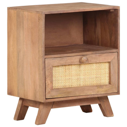 Bedside Cabinet Wheat Solid mango wood Compact Bedside Cabinet