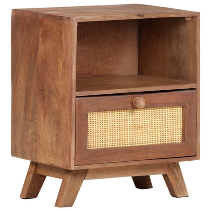 Bedside Cabinet Wheat Solid mango wood Compact Bedside Cabinet