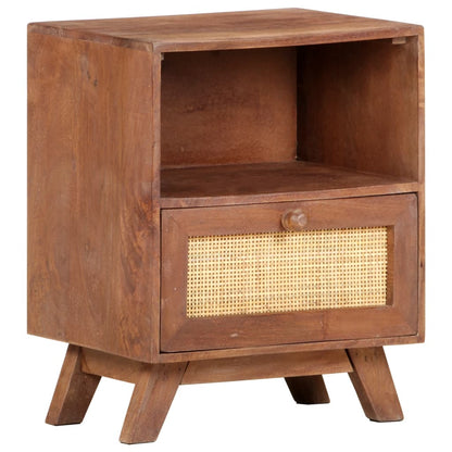 Bedside Cabinet Wheat Solid mango wood Compact Bedside Cabinet