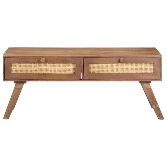 Coffee Table Wheat Solid Mango Wood 39.4x23.6x15.7 in