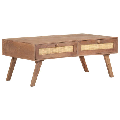 Coffee Table Wheat Solid Mango Wood 39.4x23.6x15.7 in