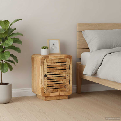 Bedside Cabinet Rough mango wood Medium Bedside Cabinet