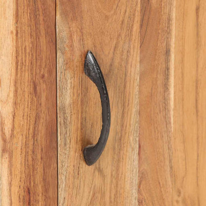 Bedside Cabinet Natural Wood Solid Acacia Wood Small